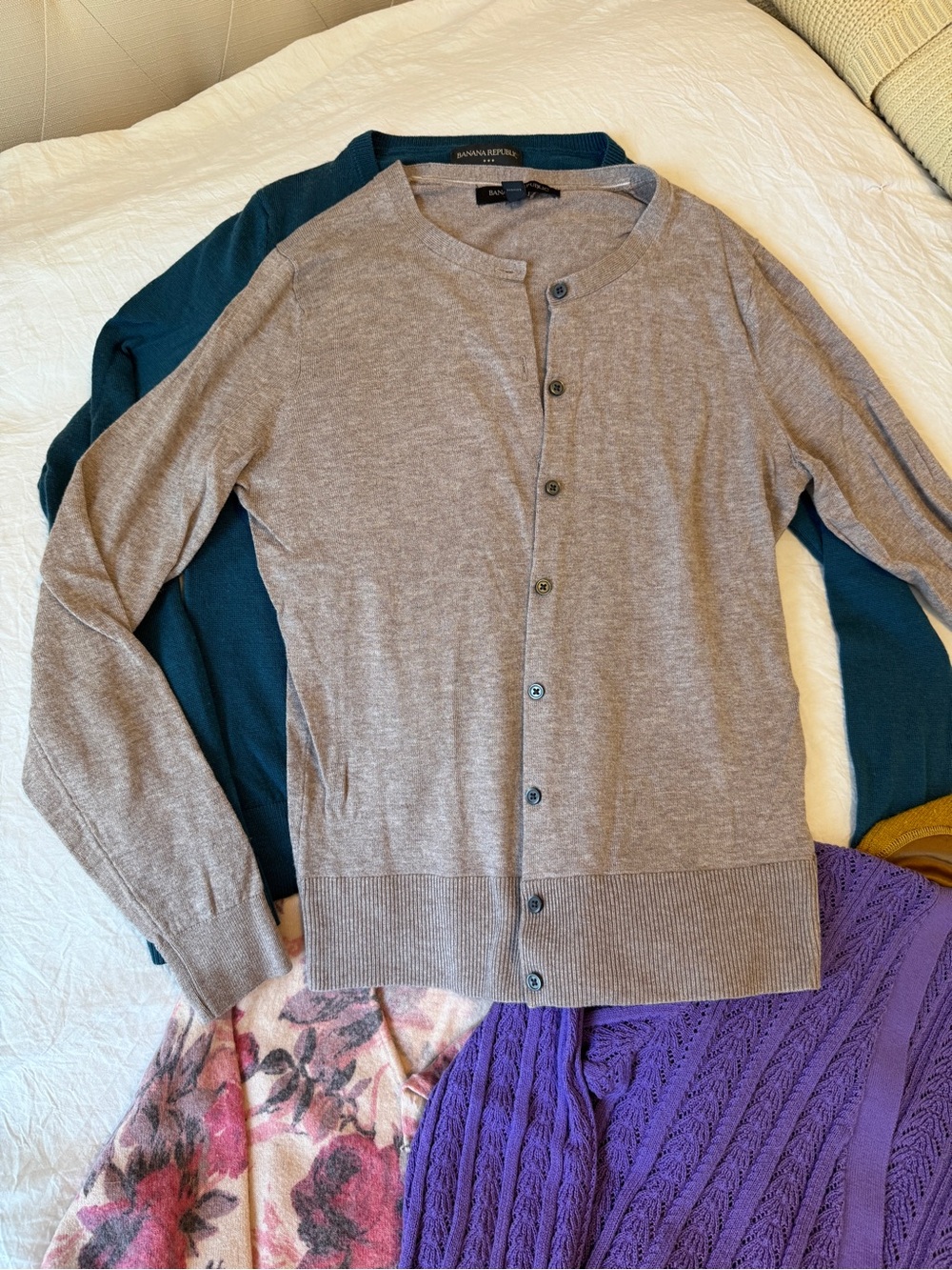 Banana Republic, Marled Brown Cardigan, XS